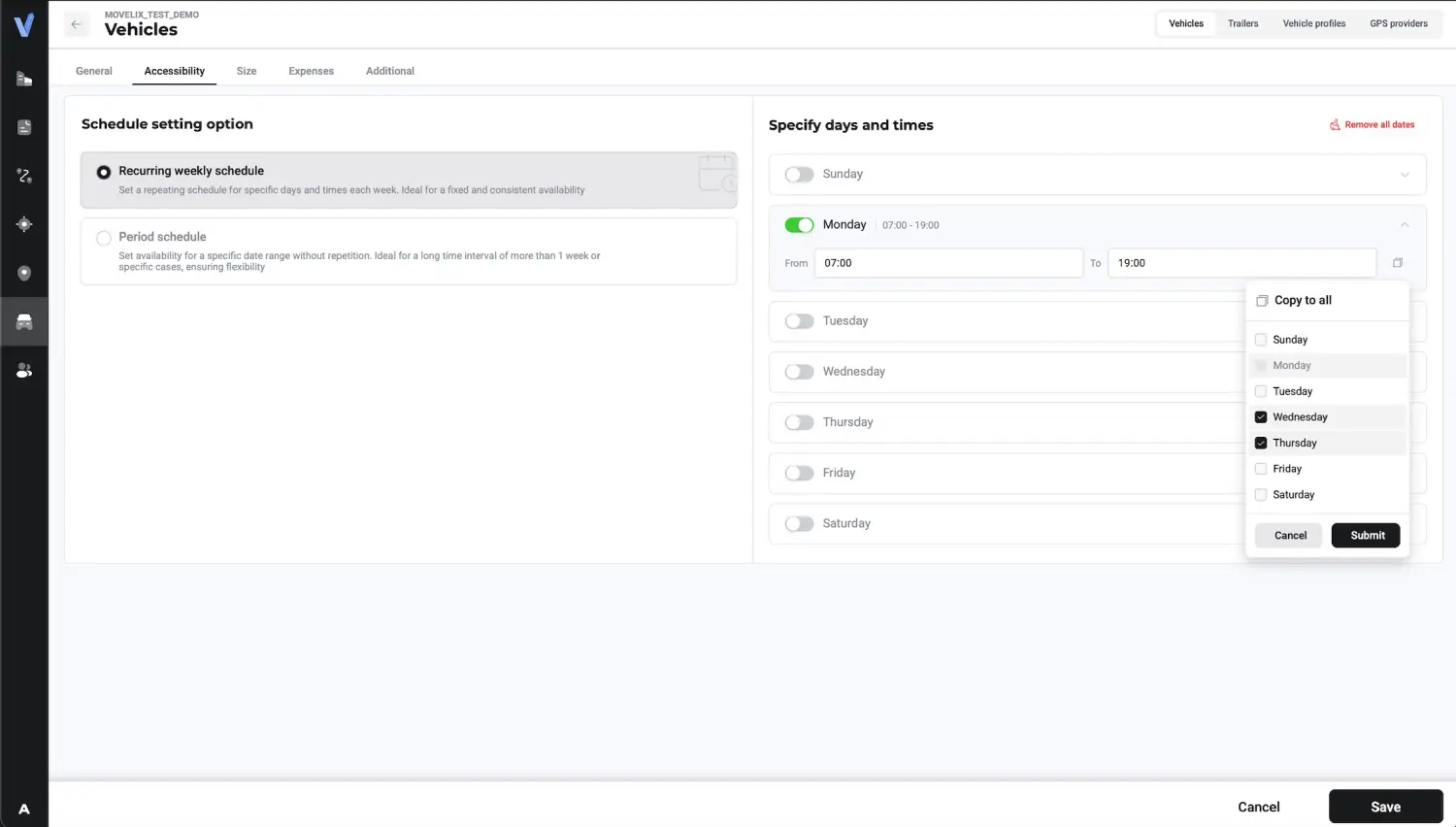 Movelix. Transport and driver management
