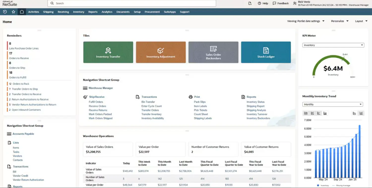 NetSuite WMS