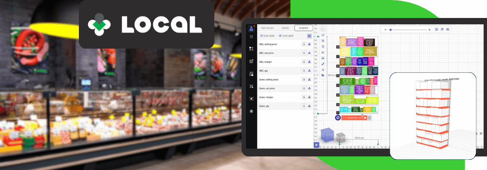 Gerenciamento de prateleiras no local