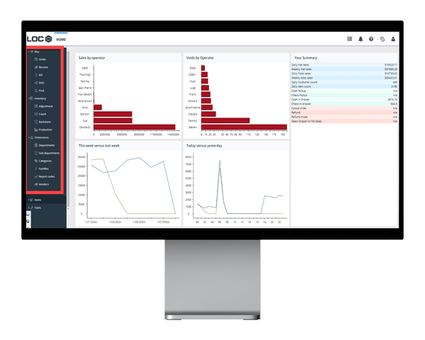LOC Software point of sale and back-office system for convenience stores