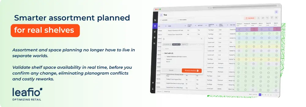 shelf validation feature