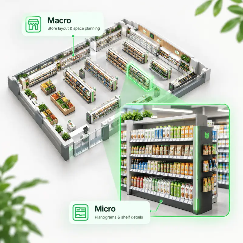 Macro vs. Micro Space Planning: What's the Difference and Why Retailers Need Both