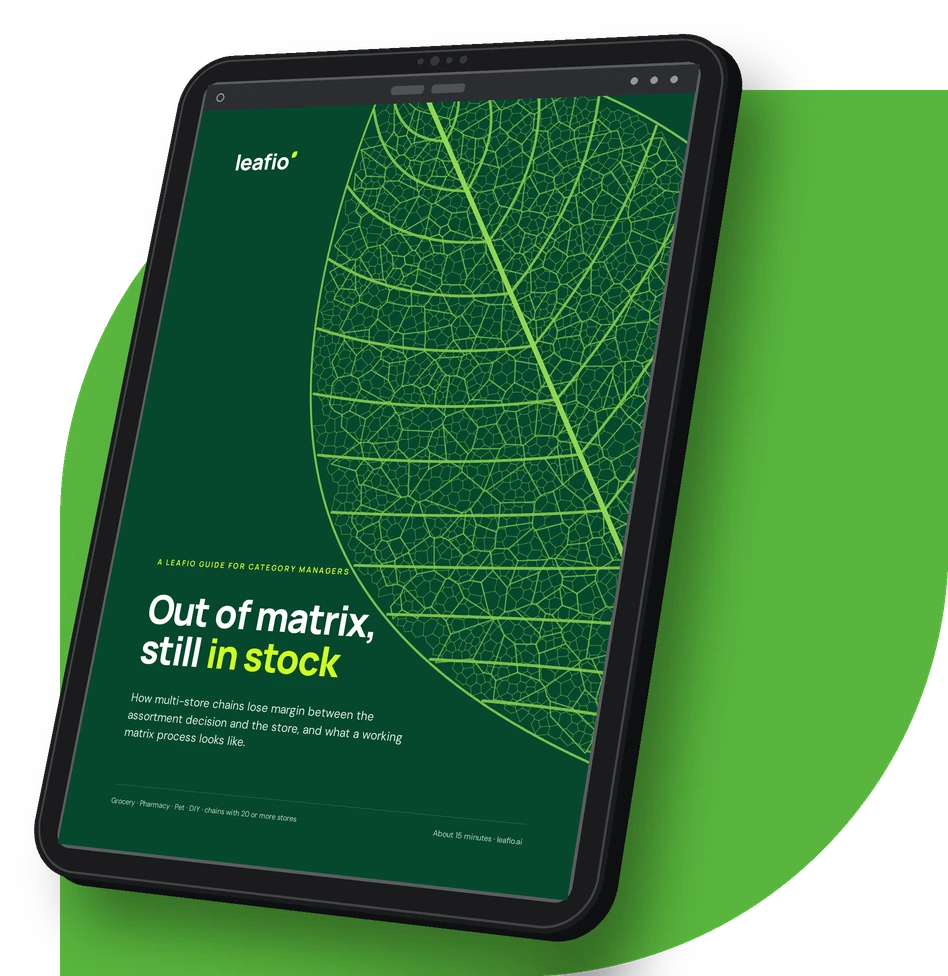 Out of matrix, still in stock – LEAFIO guide for category managers